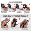 3-in-1 Nailer Stapler Gun Set With 1200 Staples Manual DIY Nailer Tool Kit 