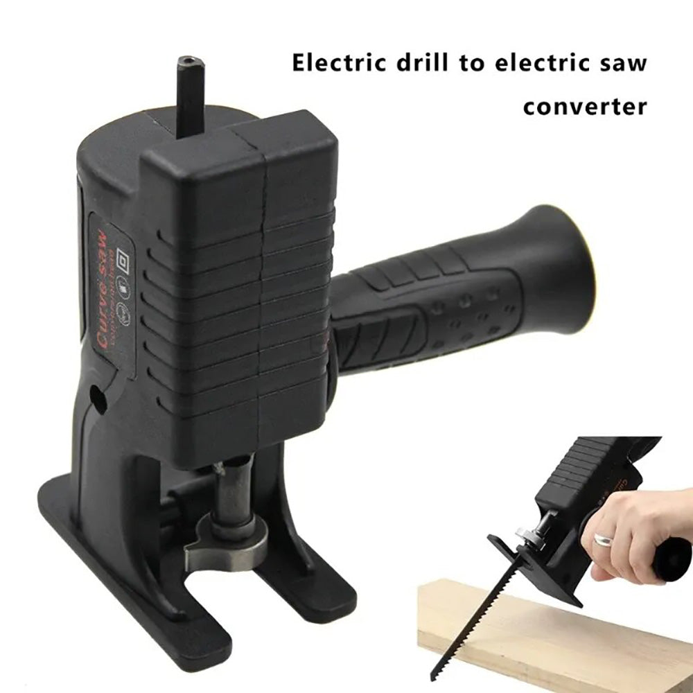 Electric Drill To Saw Conversion Head Curve Saw Converter Woodworking Saw Secondary image