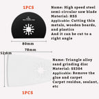 24 Pcs Oscillating Saw Blades High Speed Steel Oscillating Multitool Blades Set