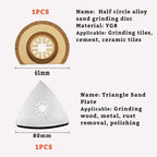24 Pcs Oscillating Saw Blades High Speed Steel Oscillating Multitool Blades Set