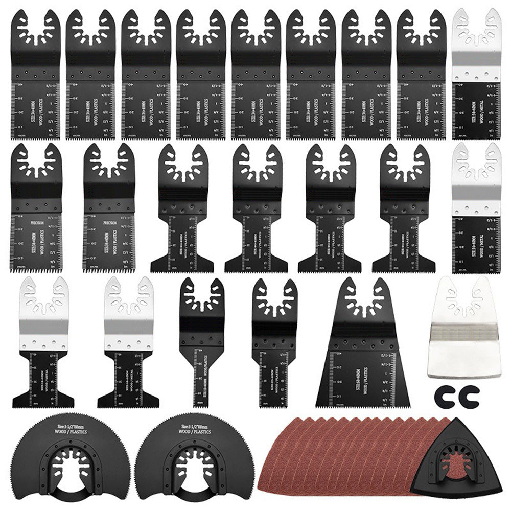 41 Pcs Oscillating Saw Blades High Speed Steel Oscillating Multitool Blades Set Main image