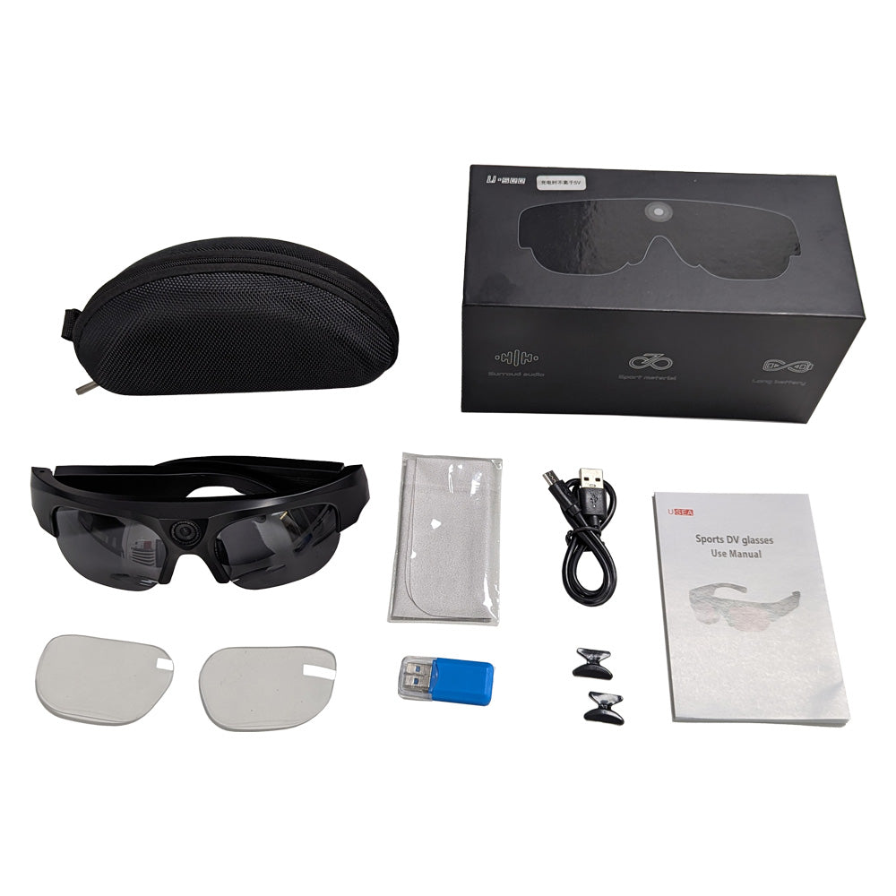 Mini Action Camera 2K Smart music Video Recording Glasses Sports Speaker 64G Secondary image