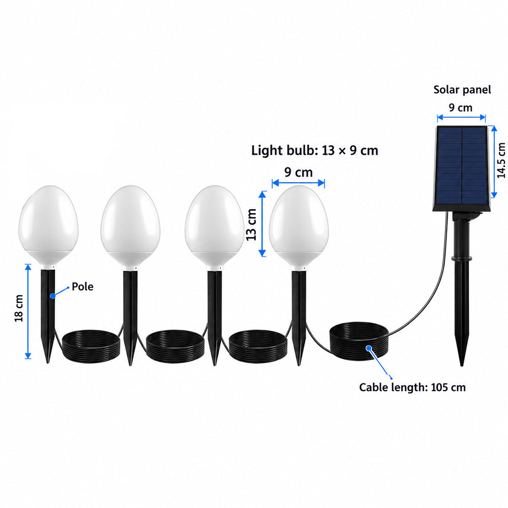 YH1010 Solar Ball Lights Christmas party decoration  led ball egg sphere light