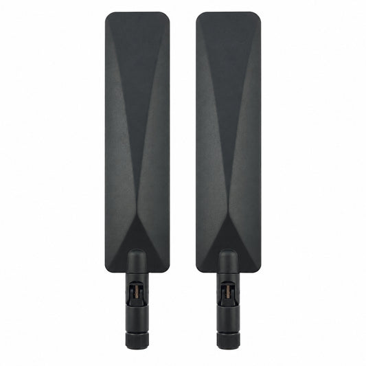 2x 3dBi SMA Male Antenna 600-7000MHz Wideband Folding Aerial for Router Modem