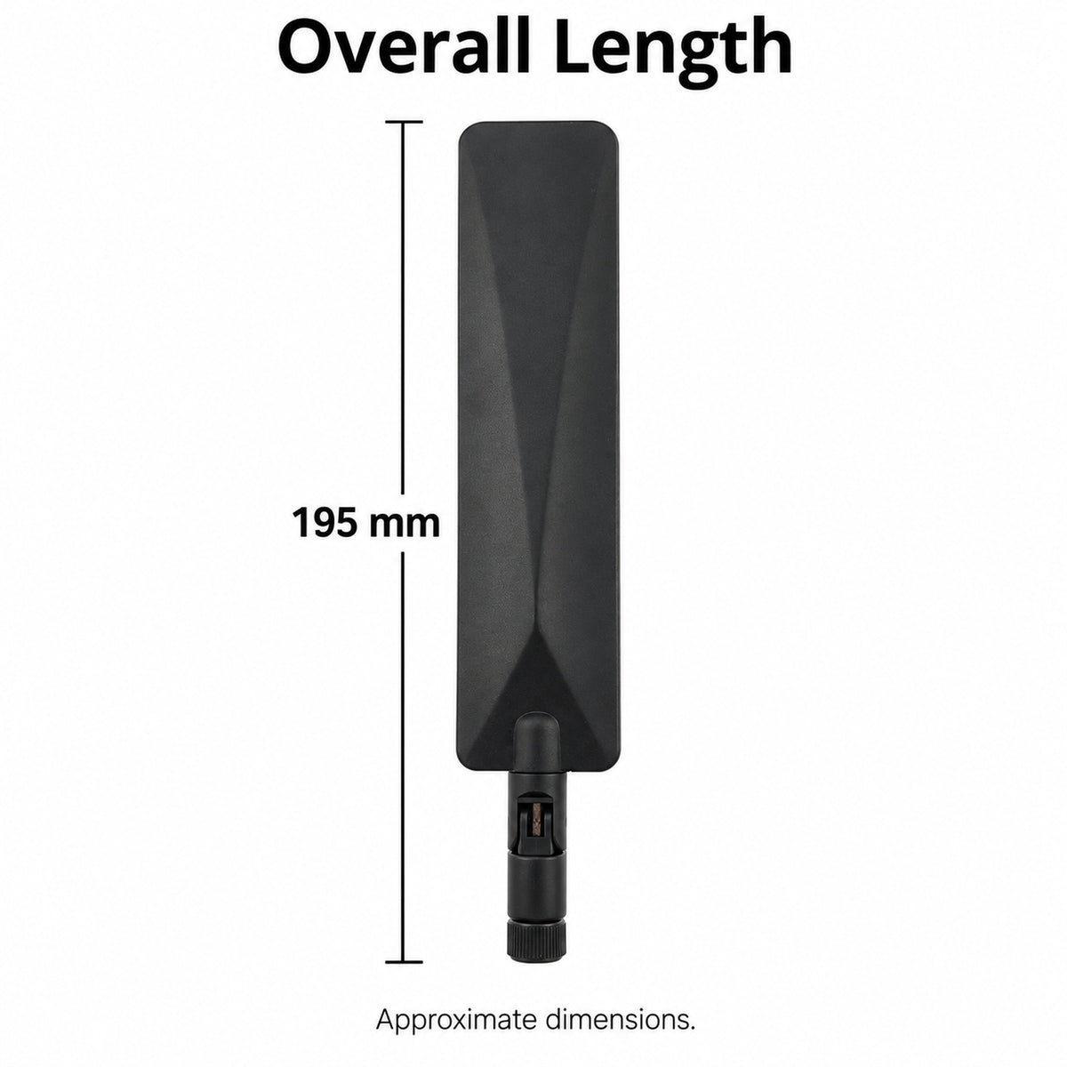 2x 3dBi SMA Male Antenna 600-7000MHz Wideband Folding Aerial for Router Modem