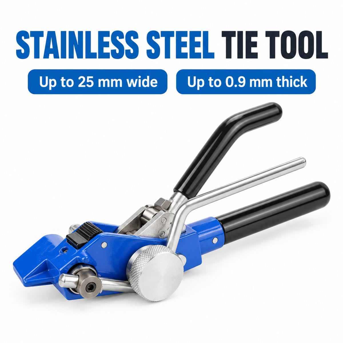 Ratchet stainless steel cable tie tensioning and cutting tool — compatibility