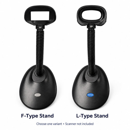 F-Type and L-Type scanner stands; choose one variant, scanner excluded