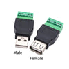 USB 2.0 Type Male Female to 5Pin Terminal Connector Adapter