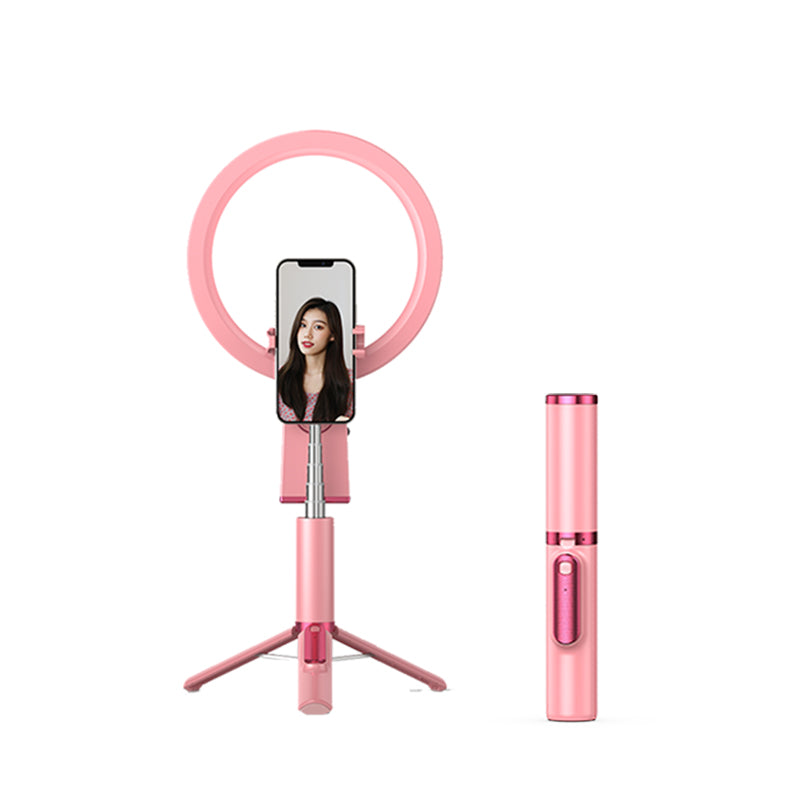 All-in-one Tripod Integrated Bluetooth Selfie Stick & Professional Fill Light