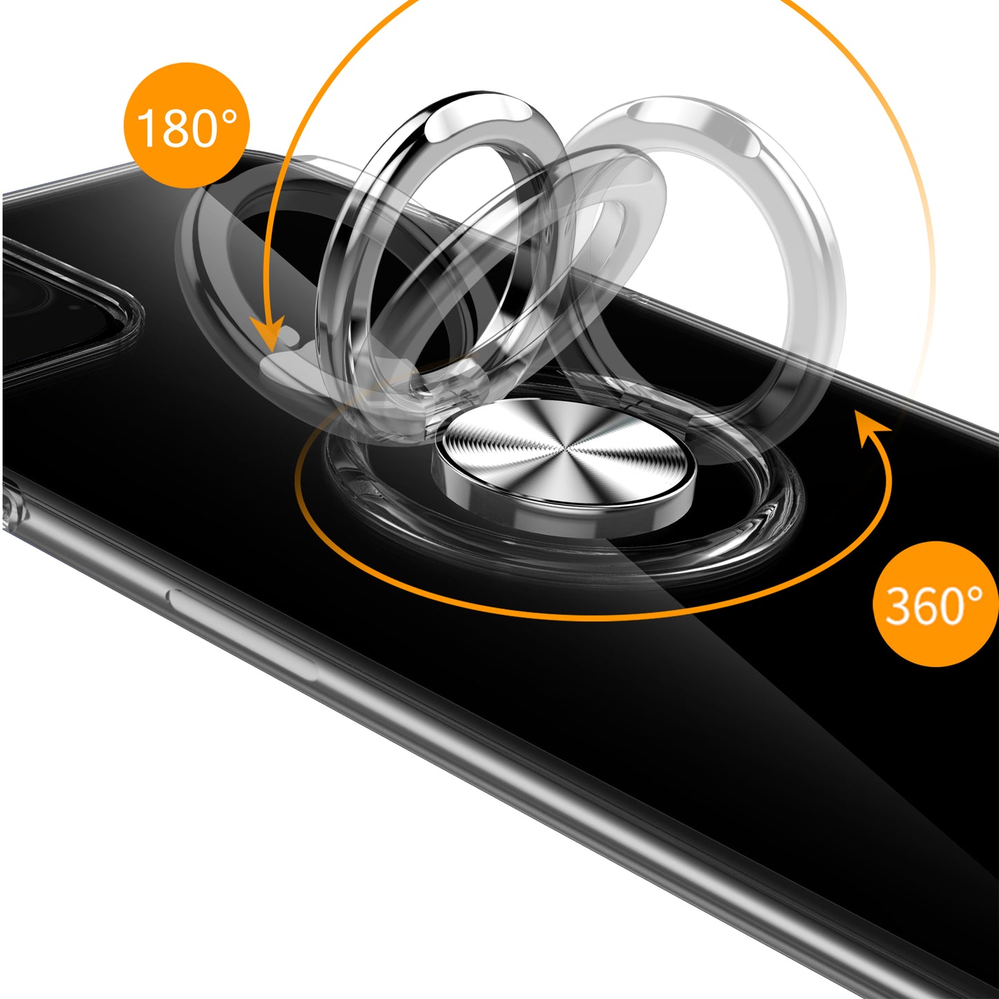 Finger Ring Rotatable Mobile Case for iPhone12 ProMax