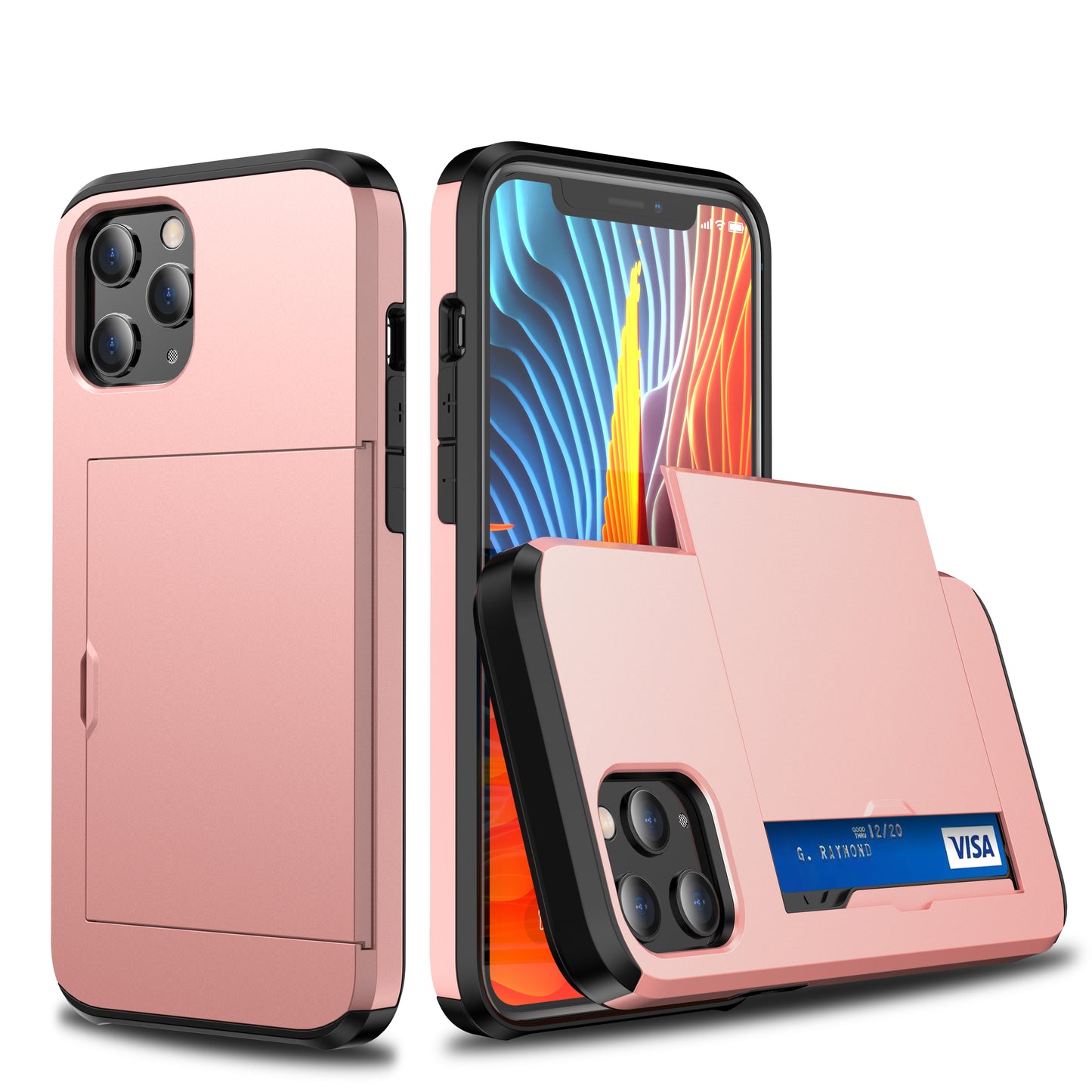 Shockproof Wallet Mobile Phone Case for iPhone12/12Pro