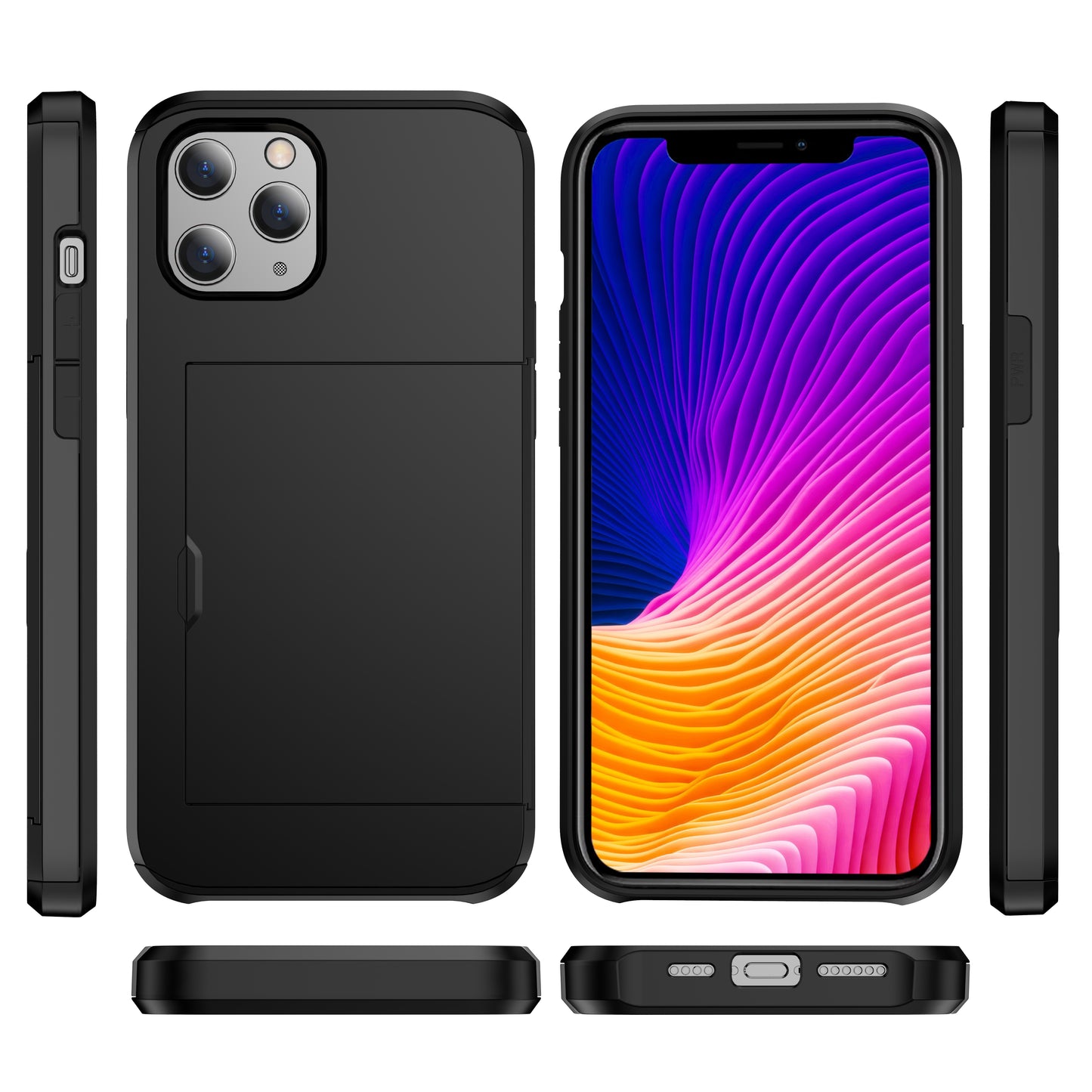 Shockproof Wallet Mobile Phone Case for iPhone12 ProMax