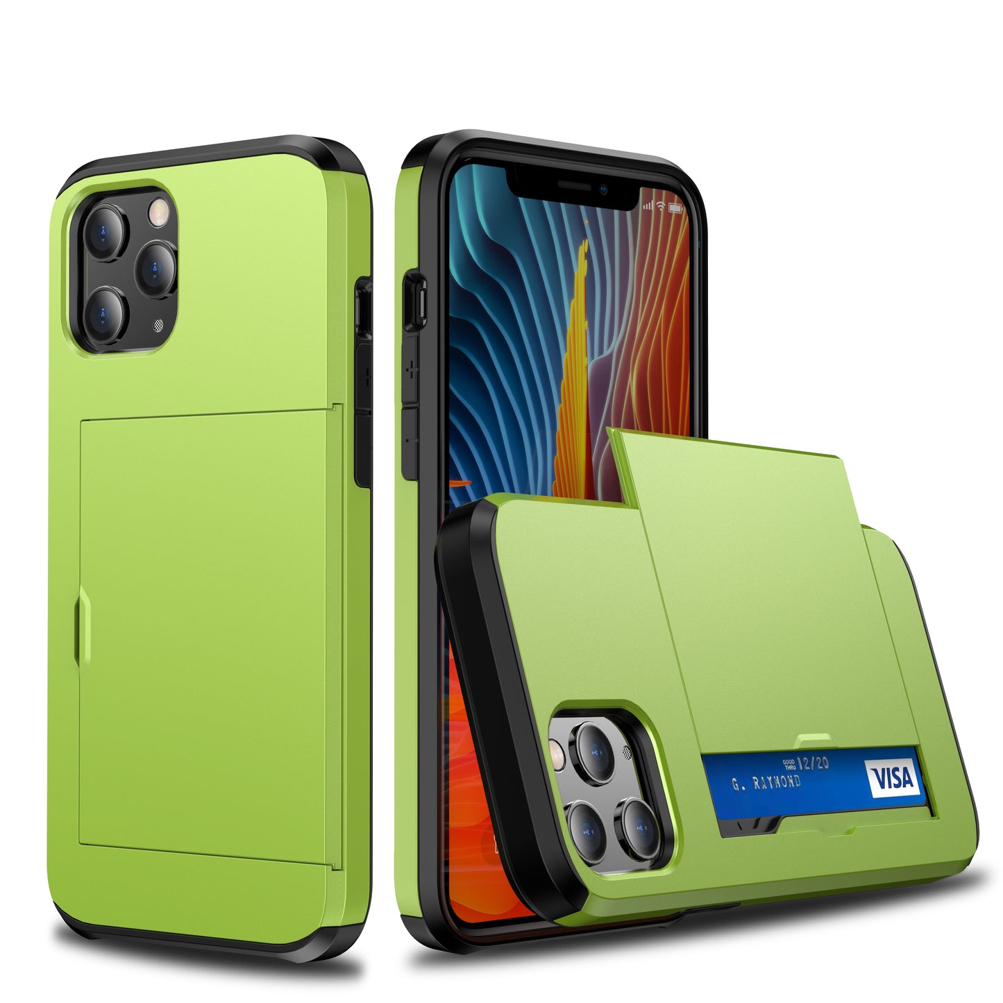 Shockproof Wallet Mobile Phone Case for iPhone12/12Pro