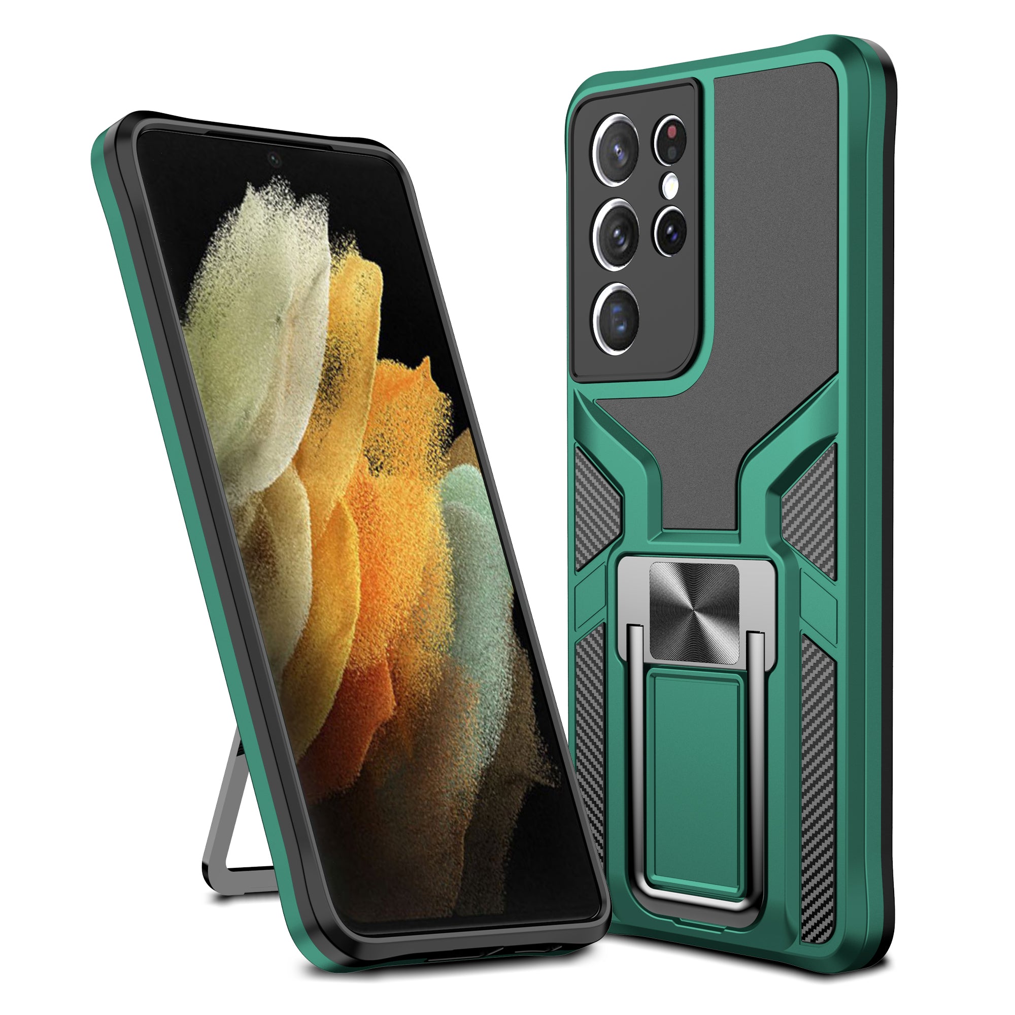 Magnetic Shockproof Heavy Duty Mobile Case  for Samsung Galaxy S21 Ultra Main image