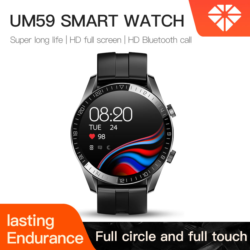 UM59 Smart Watch Bluetooth Blood Pressure Heart Rate IP67 Waterproof For IOS Android