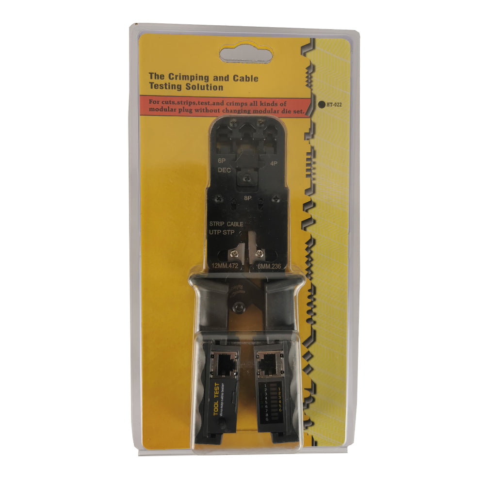 High Quality Professional Modular Plug Crimper Cable Tester Stripper cutter in one