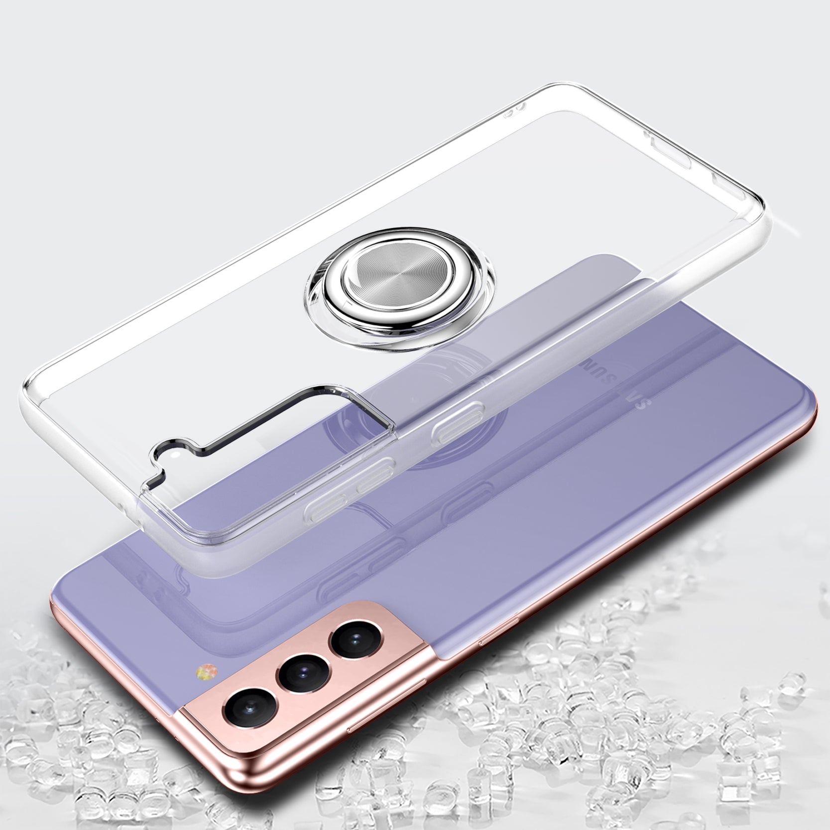 Finger Ring Rotatable Mobile Case  for Samsung S21 Plus Main image