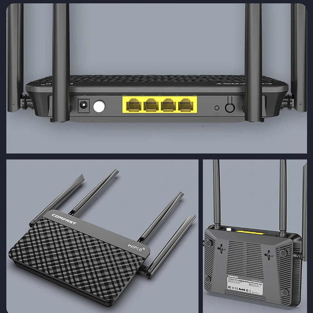 CF-XR10 Wifi6 1800Mbps Dual Band Quad-Core1.2GHz Smart MESH Wireless Router-AU Plug