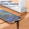 Rotating Magnetic Mobile Phone Charger Cable 1M, 2M USB to Micro  Lightning Type-C