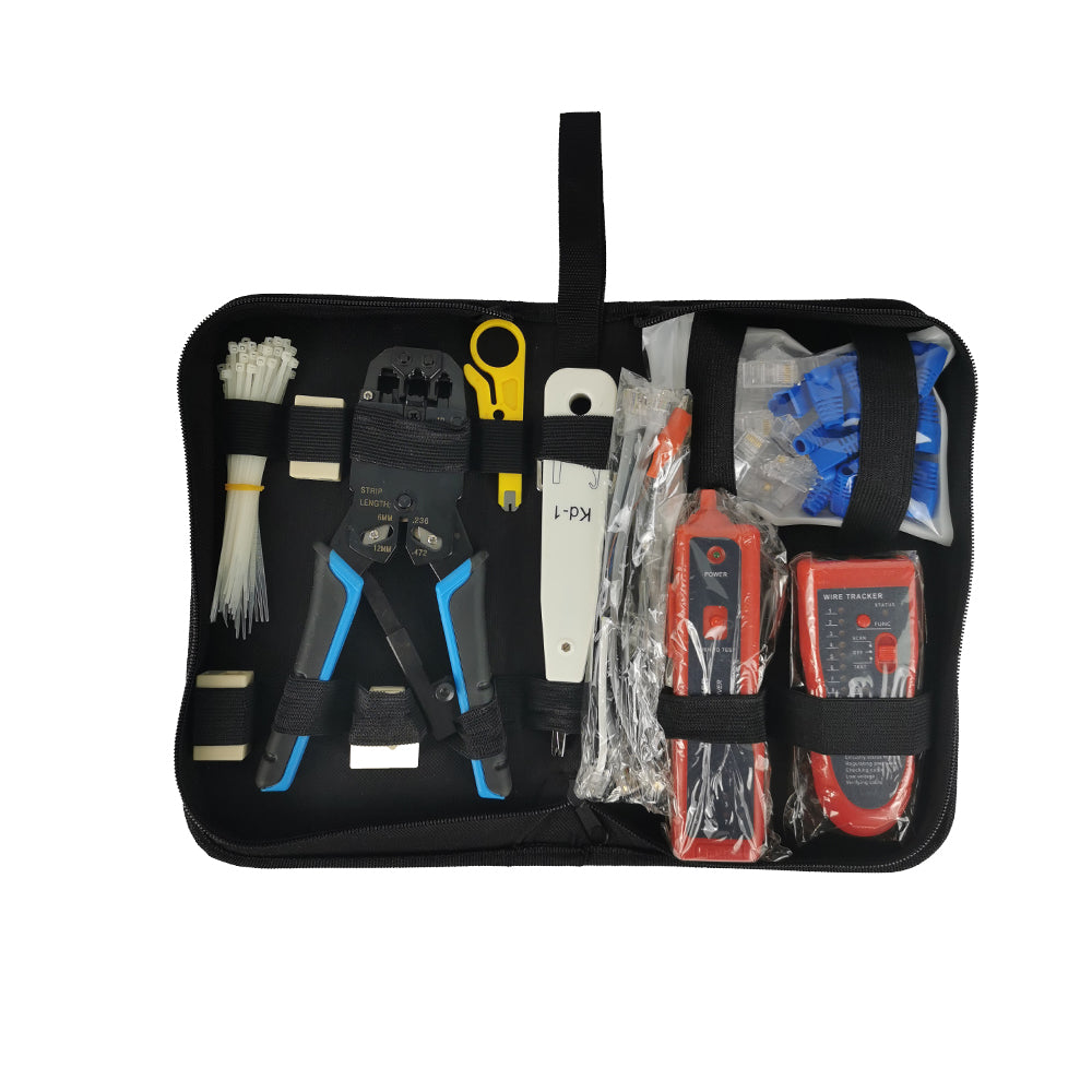 High Quality 11PC Network Computer Maintenance and Test Toolkit with Wire Tracker Main image