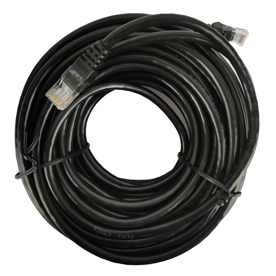 20m Black Ethernet Network Lan Cable CAT6 UTP 1000Mbps RJ45 8P8C Main image