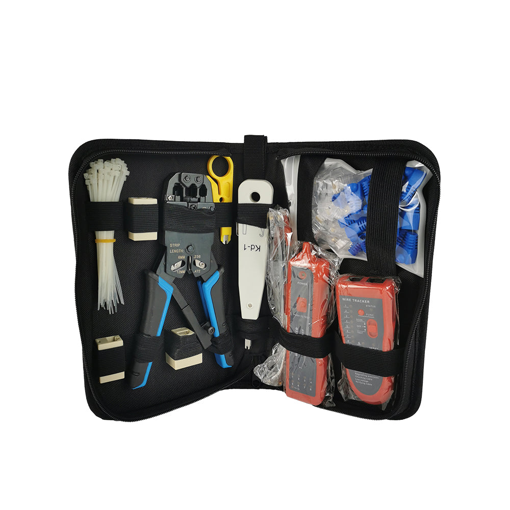 High Quality 11PC Network Computer Maintenance and Test Toolkit with Wire Tracker Secondary image