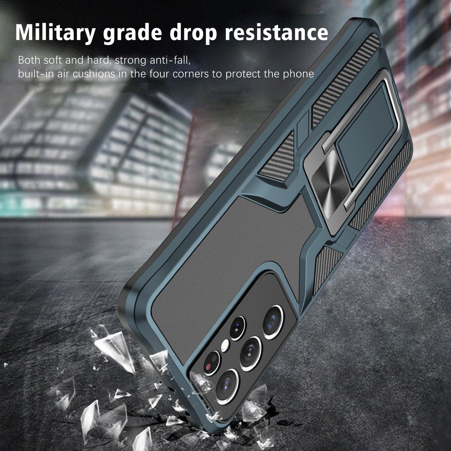 Magnetic Shockproof Heavy Duty Mobile Case  for Samsung Galaxy S21 Ultra