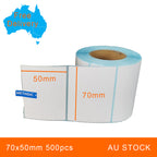 3 Rolls 70x50mm 500pcs High Quality Direct Thermal Labels