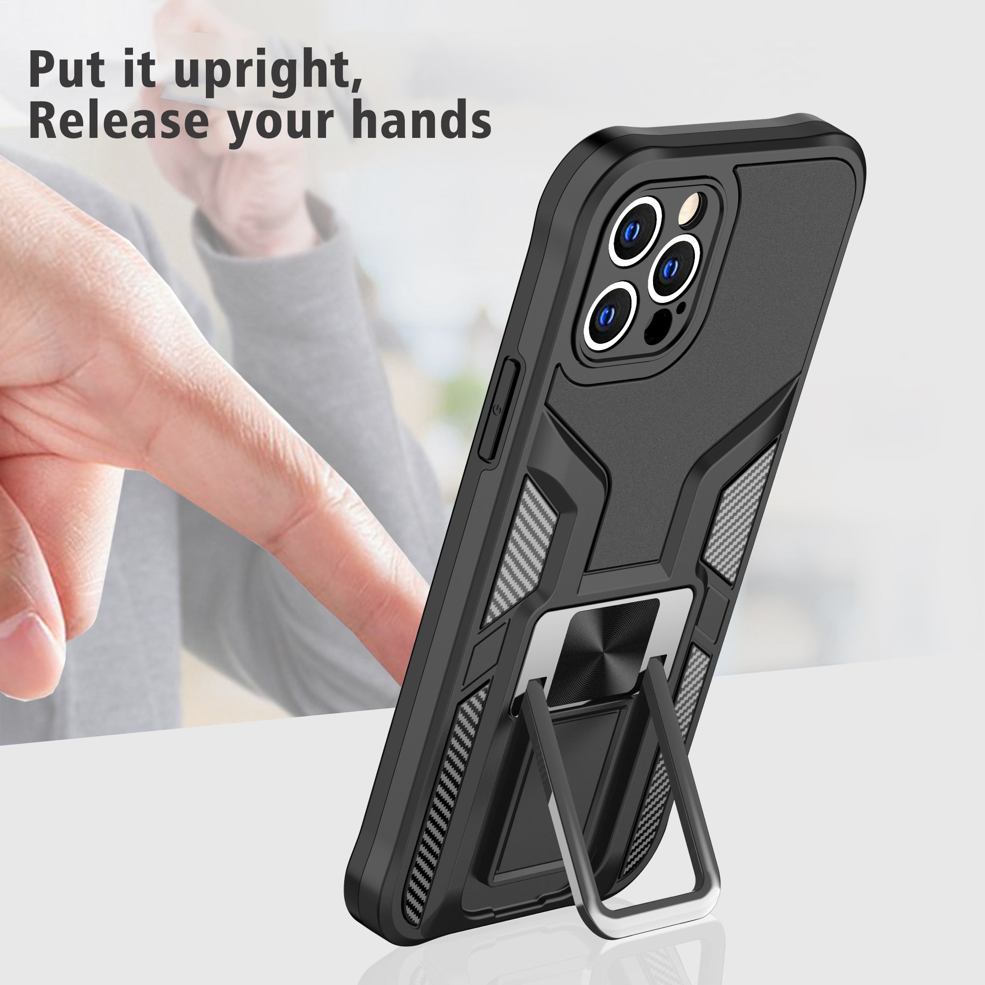 Magnetic Shockproof Heavy Duty Mobile Case for iPhone12 ProMax Secondary image