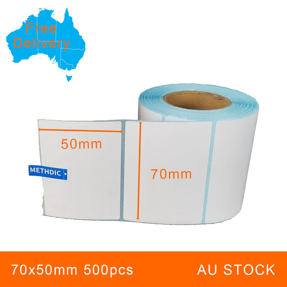9 Rolls 70x50mm 500pcs High Quality Direct Thermal Labels