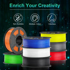 PLA 3D Filament 1.75mm Black 1KG/Roll