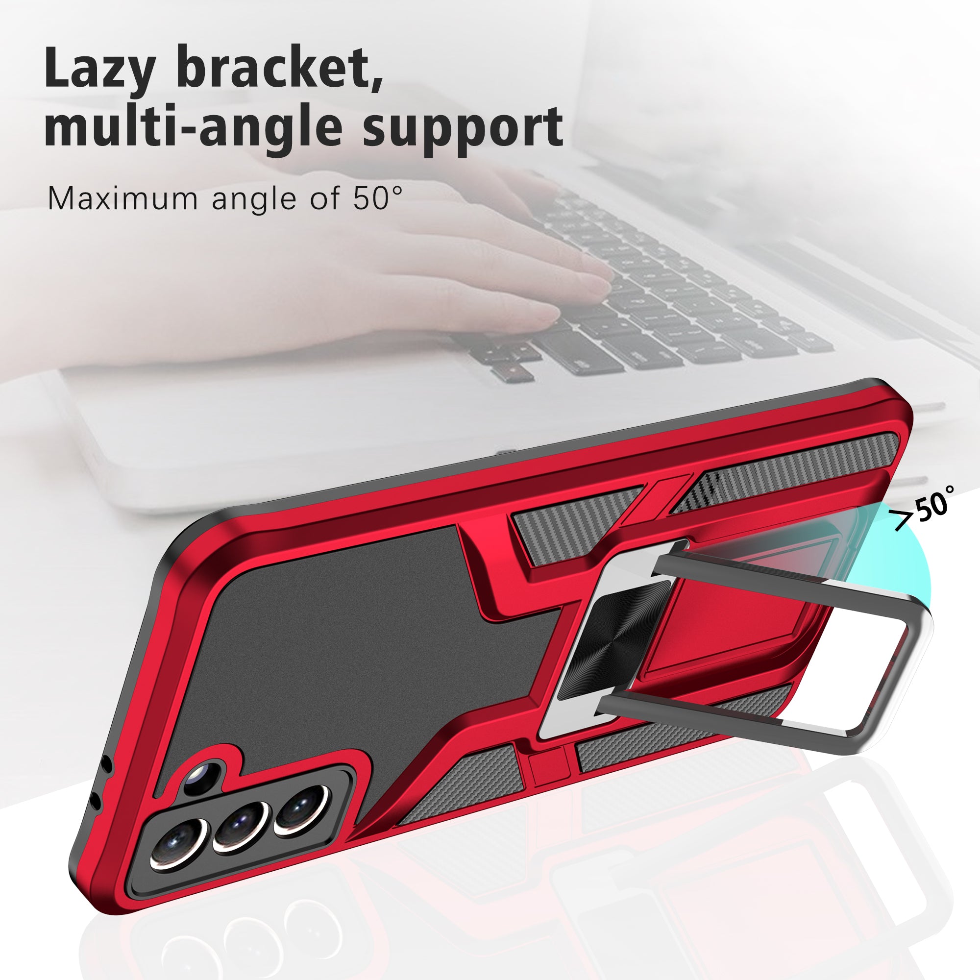 Magnetic Shockproof Heavy Duty Mobile Case for Samsung Galaxy S21 Plus