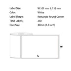 30 Rolls 4x6"(101x152mm) 250pcs High Quality Direct Thermal Labels