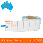 5 Rolls 40x20mm 1000pcs High Quality Direct Thermal Labels