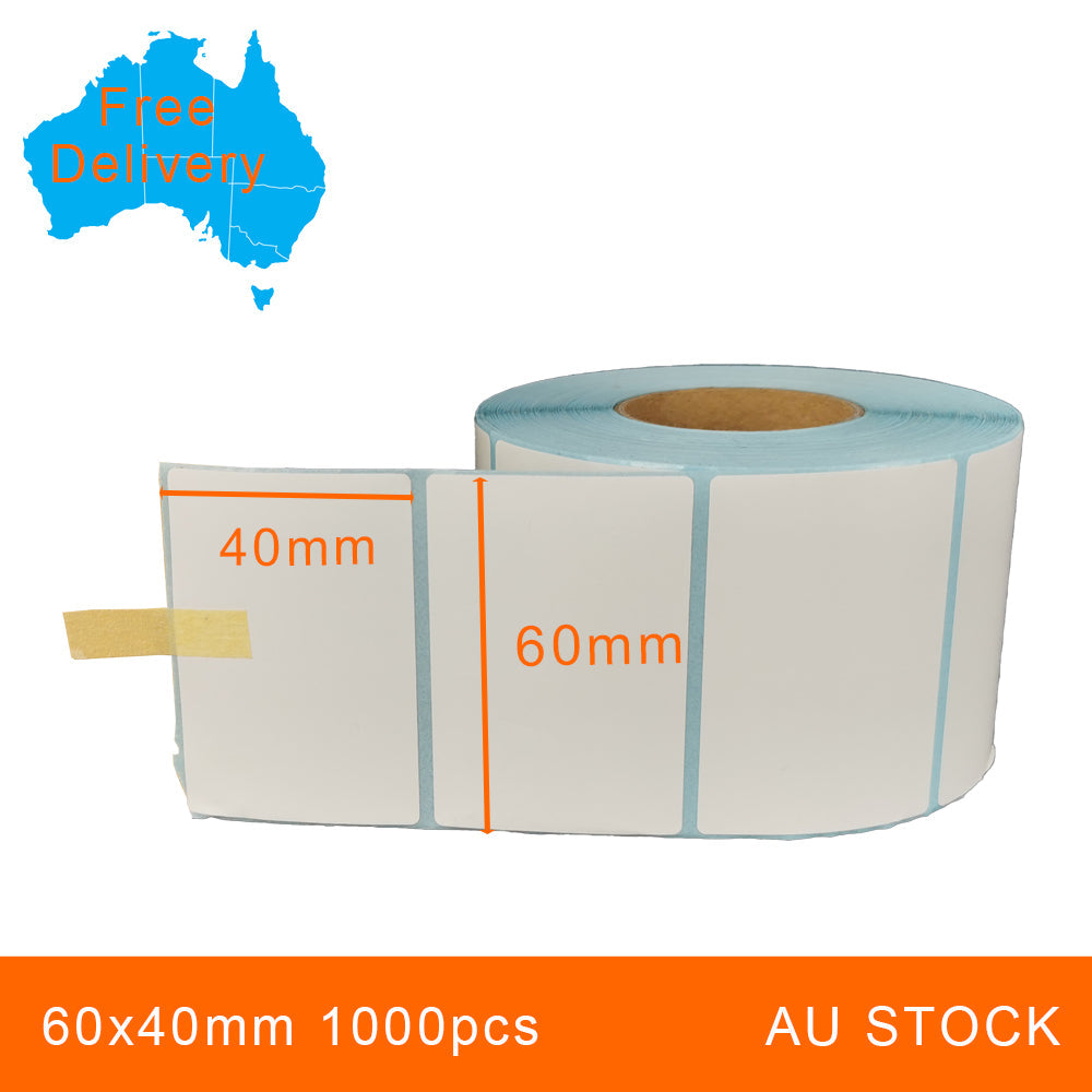 1 Roll 60x40mm 1000pcs High Quality Direct Thermal Labels