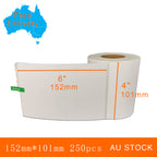2 Rolls 4x6"(101x152mm) 250pcs High Quality Direct Thermal Labels