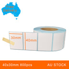 100 Rolls 40x30mm 800pcs High Quality Direct Thermal Labels
