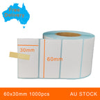 2 Rolls 60x30mm 1000pcs High Quality Direct Thermal Labels