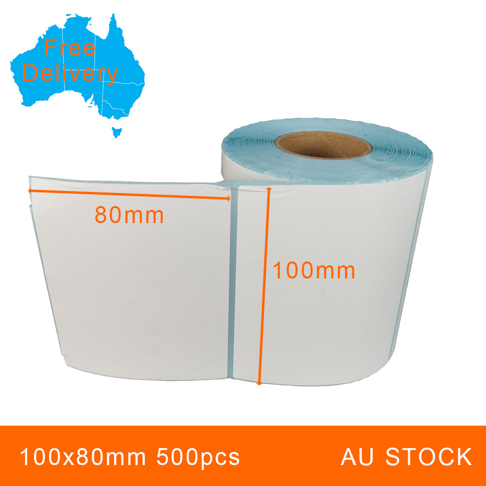 1 Roll 100x80mm 500pcs High Quality Direct Thermal Labels