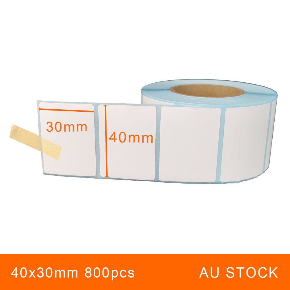 5 Rolls 40x30mm 800pcs High Quality Direct Thermal Labels
