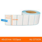 20 Rolls 40x20mm 1000pcs High Quality Direct Thermal Labels