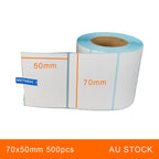 9 Rolls 70x50mm 500pcs High Quality Direct Thermal Labels