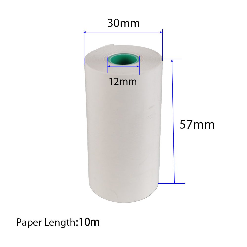 5 Rolls 57x30mm 10m Thermal Receipt Paper Roll