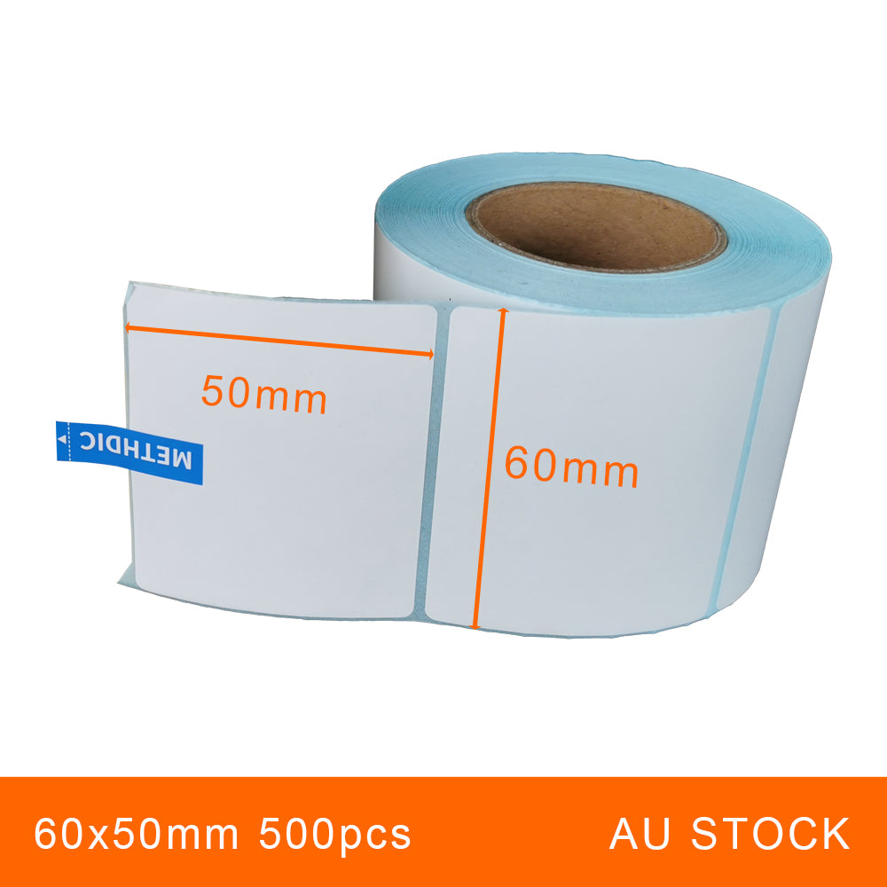 72 Rolls 60x50mm 500pcs High Quality Direct Thermal Labels