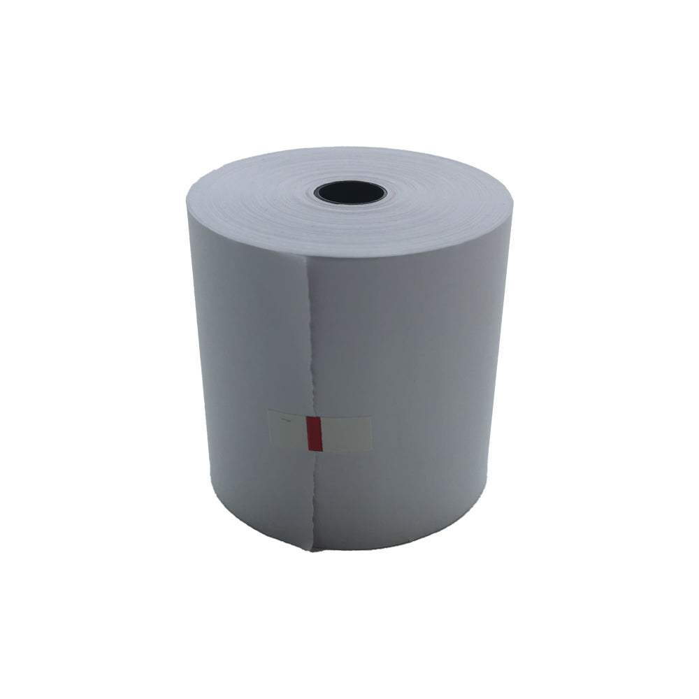 1 Roll 75x75mm 1 Ply White Bond Paper Cash Register Receipt Rolls Non-Thermal Secondary image