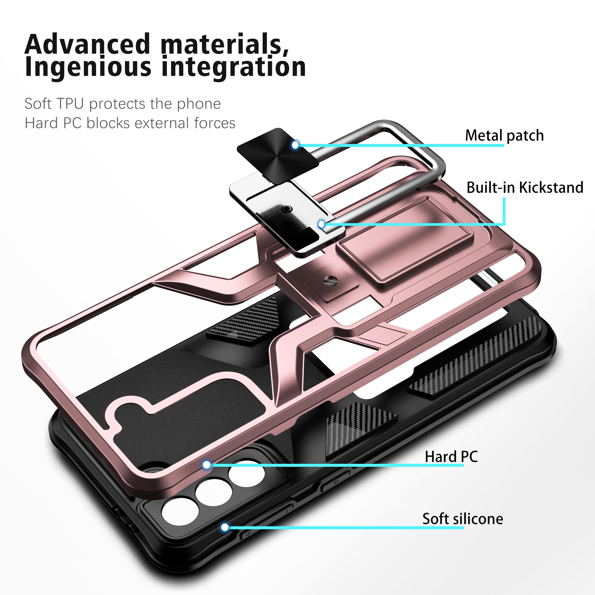 Magnetic Shockproof Heavy Duty Mobile Case for Samsung Galaxy S21 Plus Secondary image