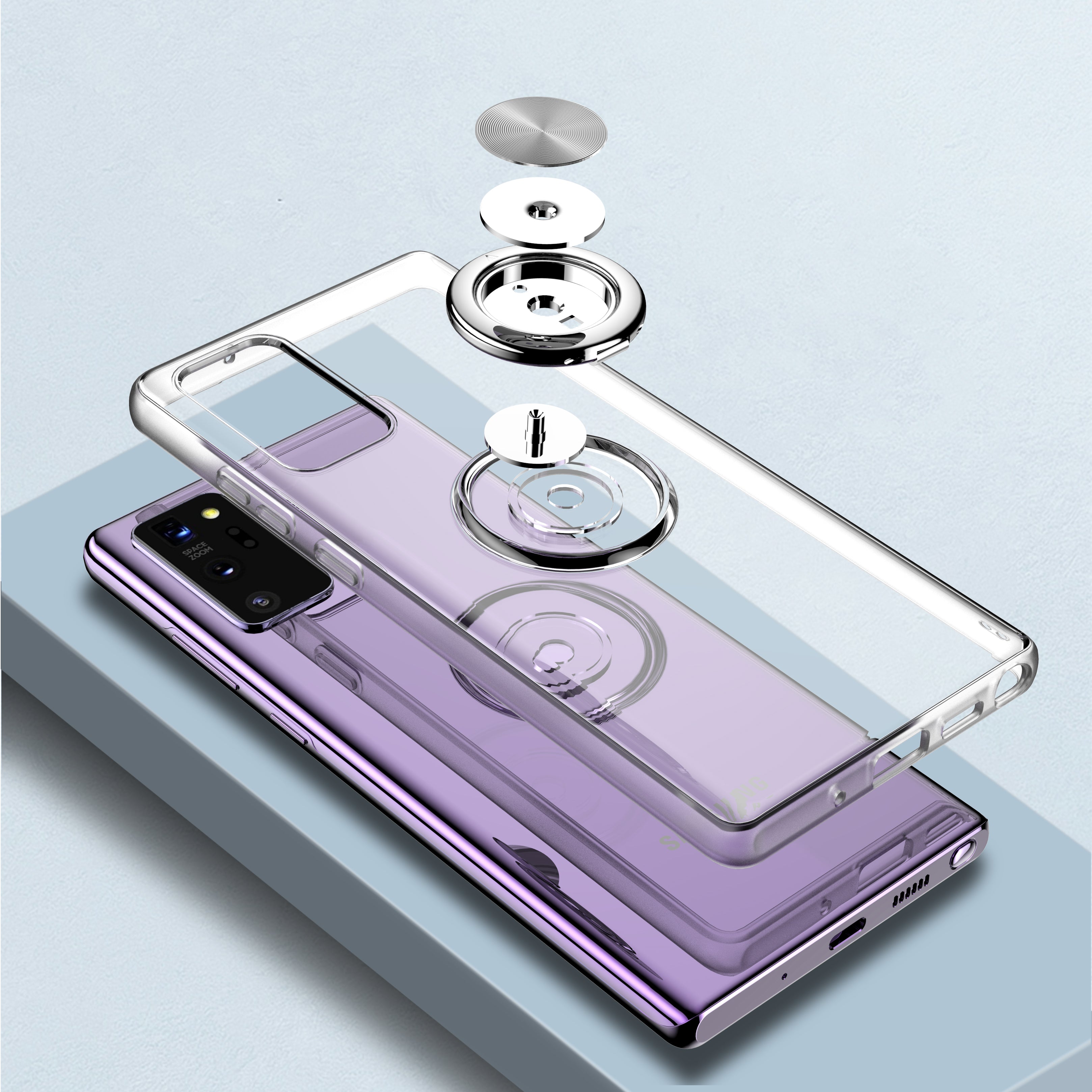 Finger Ring Rotatable Mobile Case for Samsung Note20 Secondary image