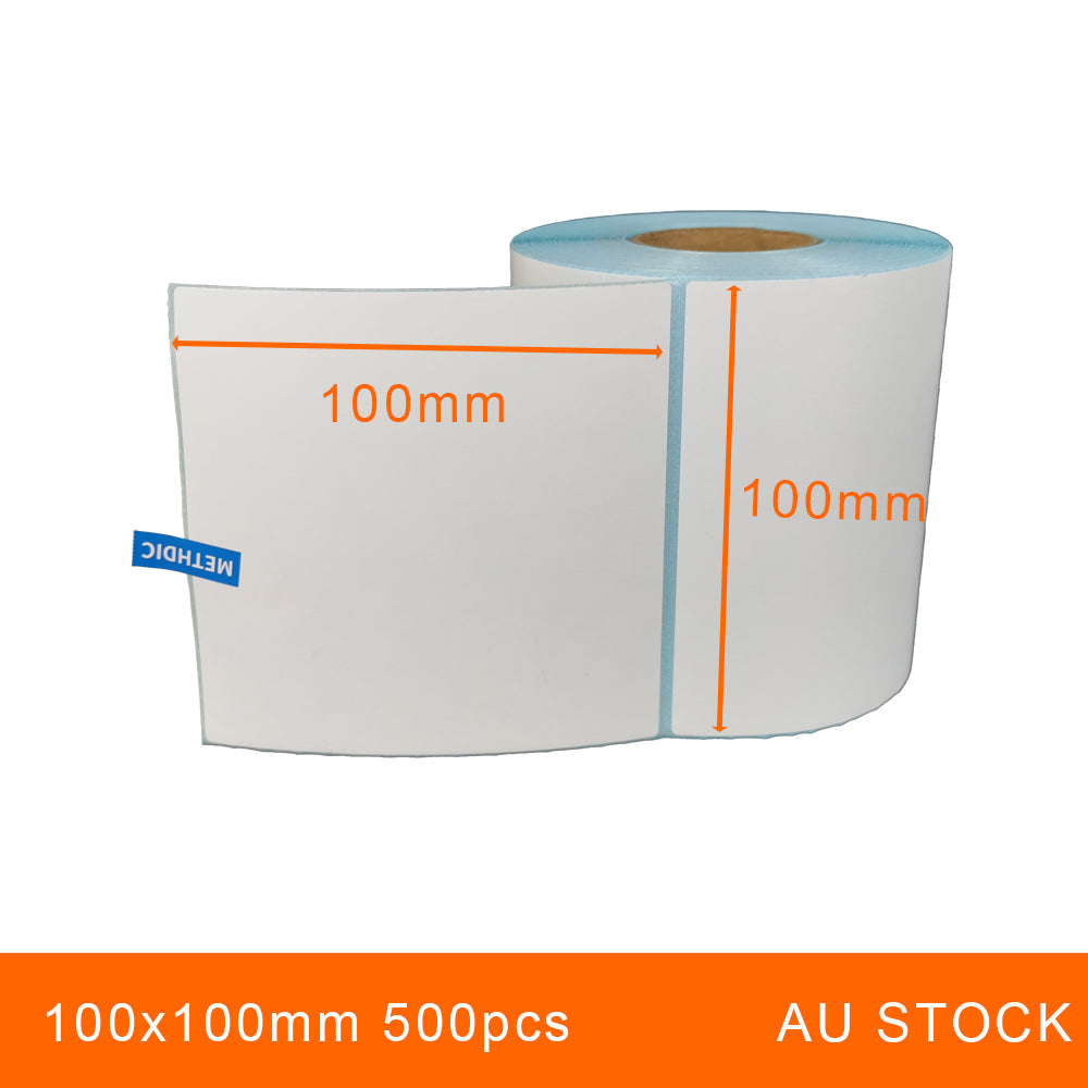 12 Rolls 100x100mm 500pcs High Quality Direct Thermal Labels
