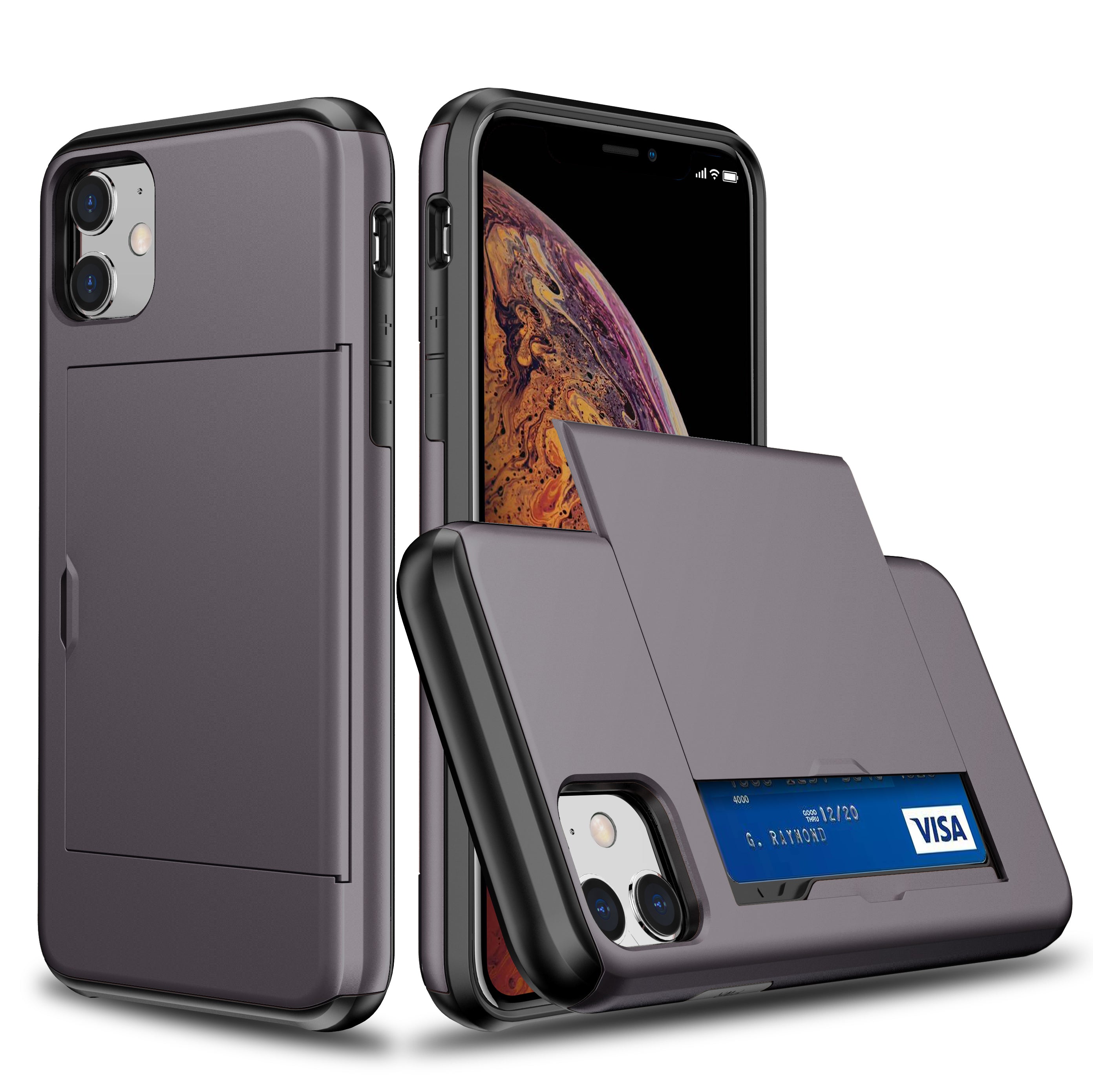 Shockproof Wallet Mobile Phone Case for iPhone11