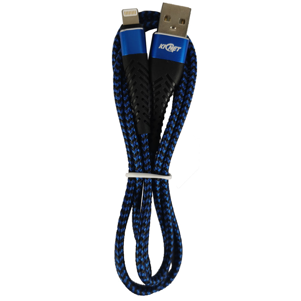 USB Durable nylon Mermaid  Blue Black Charger Cable For iphone ipad